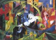 Franz Marc Painting with Cattle (mk34) USA oil painting artist